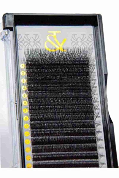 T&Y EYELASH İpek Kirpik , 0.07 Kalınlık , W 6P L Kıvrım , 10 mm , T&Y