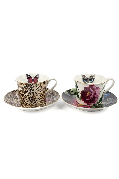 Mikasa Moor Bianco Set of 2 Teacups