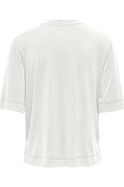 ONLY Onlhannah S/S O-Neck Top Off-White Women's Short Sleeve T-Shirt