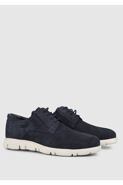 Eclipse Leather Men's Shoes - Navy Blue