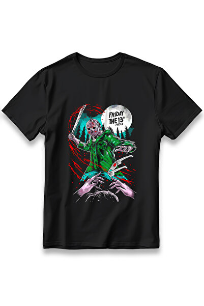 EZG Business Tricou cu imprimeu filmul FRIDAY THE 13th, unisex, 100% bumbac, ...