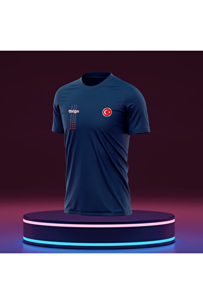 Bulvar Lee Ανδρικό καλοκαιρινό μπλουζάκι με λαιμόκοψη Τουρκία με τύπωμα