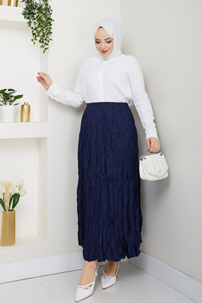 Pamuk Butik Жіноча спідниця з еластичним поясом і складками