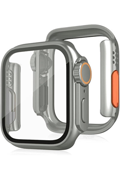 Balerion Apple Watch 7 8 9 45mm Kılıf Kasa Ve Ekran Koruyucu 360 Tam Koruma K...