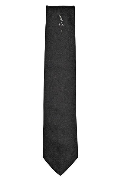 1001 Kravat Ataturk Silhouette Patterned Men's Gift Set with Silk Tie and Wooden Box