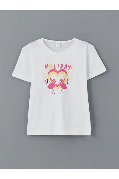 LC Waikiki Lcw Kids Printed Girl's T-Shirt and Leggings 2-Pack