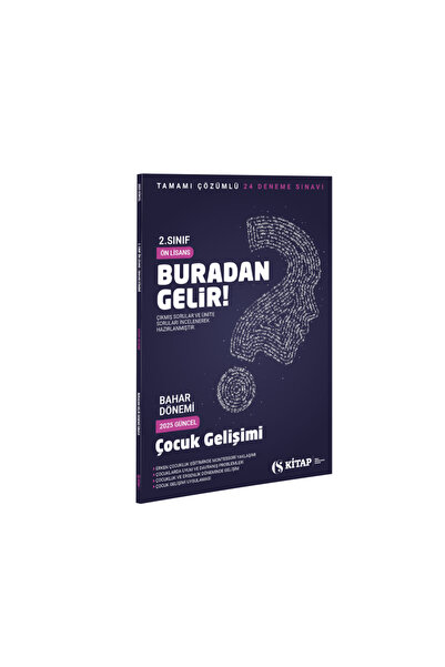 2. Sınıf Ön Lisans Çocuk Gelişimi Bahar Deneme