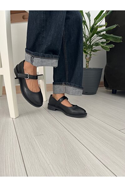 ENES Kadın Kemerli Babet Ayakkabı