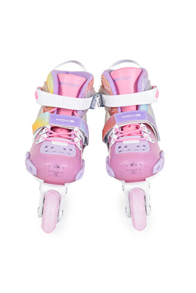 OEM Roller Skates for Children, Size 29-33 Adjustable, Byox Dizzy Pink