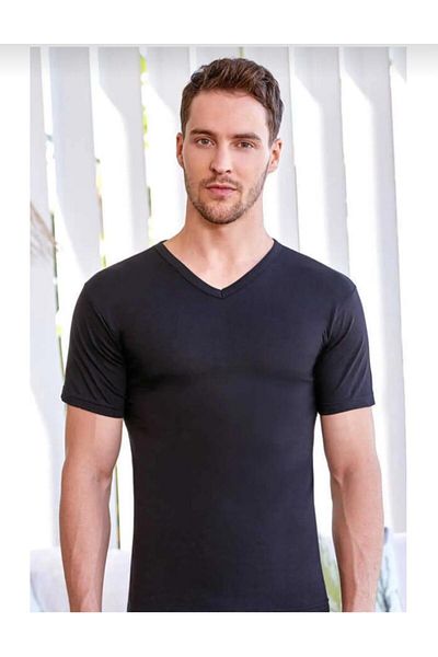 Berrak 1006 Men's Short Sleeve V-Neck Undershirt Single