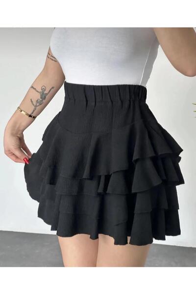 Liva Fırfırlı bürümcük etek