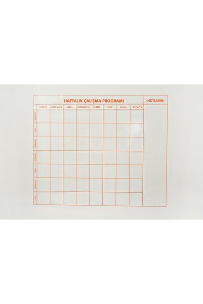 TutturX 9-10-11-12.sınıf Haftalık Ders Çalışma Programı