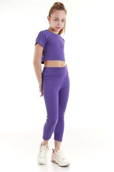 Colorinas Basic Capri Tshirt Set