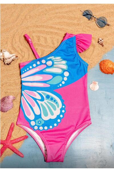 MİLAYS LİFE HOME COLLECTİON MILAYS DEVOJČIČKI KUPAĆI KOSTIM SA LEPTIRIMA D Sa...