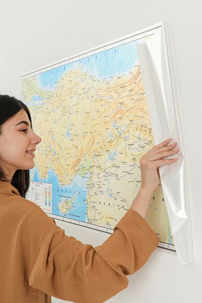 TutturX Harta fizică a Turciei 150x80cm