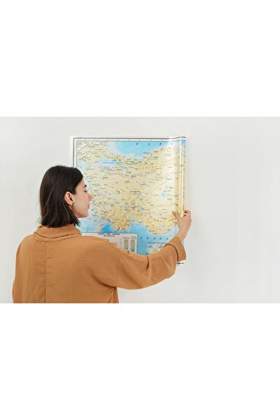 TutturX 150X80Cm Physical Türkiye Map