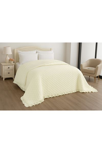 la lune home Adriana Ruffled Multi-Purpose Pique