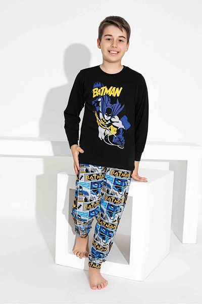 Tarık Children's Patterned Long Sleeve Pijama Suit