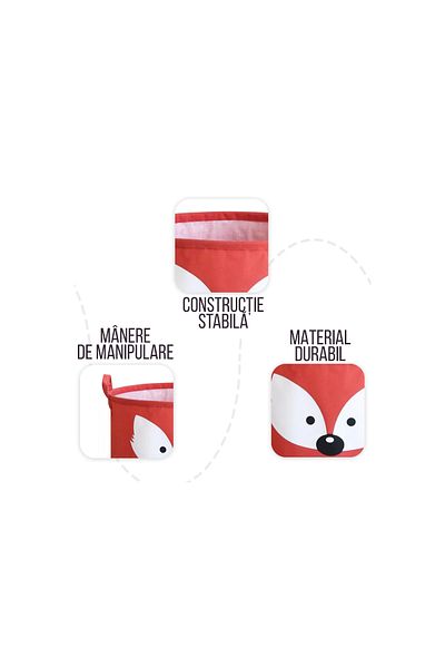 SIPO Toy Basket, 35x42 CM, Cotton Canvas, Waterproof, SIPO, 43 l