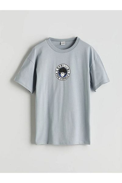 LC Waikiki Lcw Kids Gray Crew Neck Boy T-Shirt