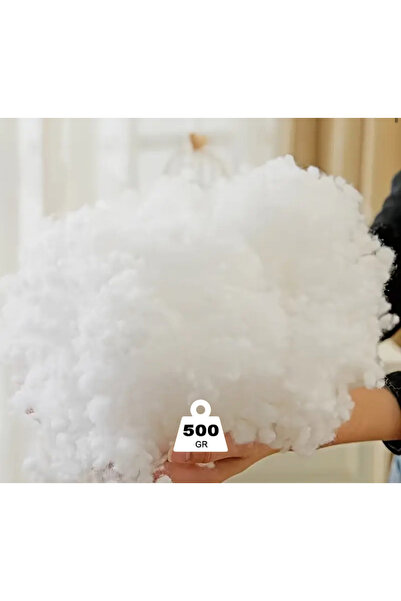 NihalTekstil %100 500gr Boncuk Elyaf Yastık Yorgan Oyuncak Dolum Malzemesi Yü...