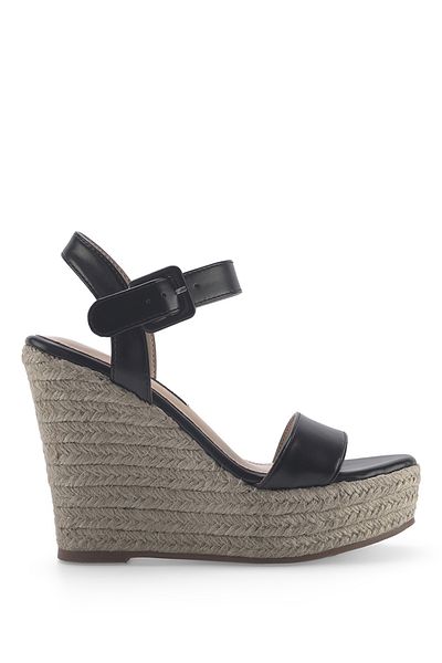 Nine West Sandale cu toc pană pentru femei BENOIT 3FX negre