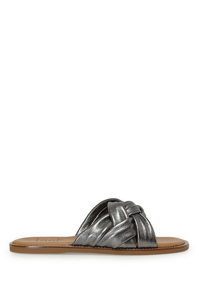 İnci İncı Kady 3Fx Anthracite Women's Flat Slippers