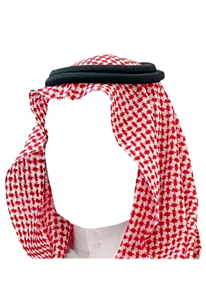 Kaftan Collection Agal and Puchsia Arabian Shawl Circle