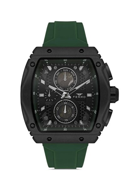 FERRO Yeşil Silikon Kordon Erkek Kol Saati FM11351D-ZF2