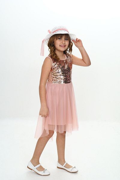 LUNA FSH Rotating Sequin Hat Girl's Dress