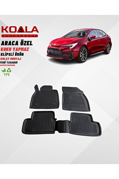KoalaOtoTekstil Toyota Corolla Sedan 2019-2025 Araca Özel Havuzlu Paspas