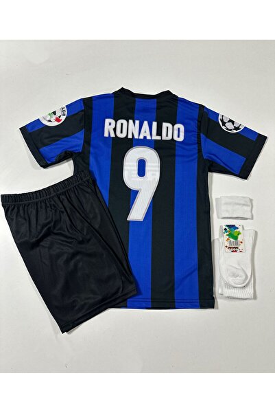 BREATHLESS İnter Ronaldo Nazario Nostalji Çocuk Forması 4'lü Set