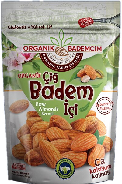 organik bademcim doğru beslen güçlü kal 1 Kg Yerli Çiğ Organik Badem Duble XL...