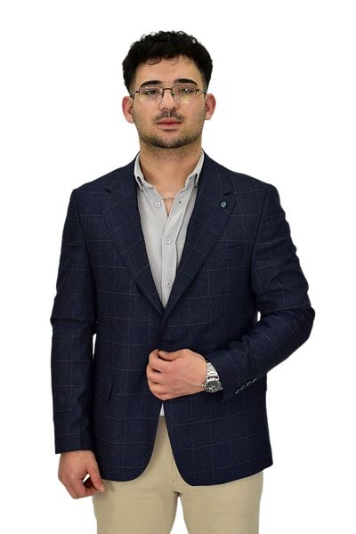 Suitmen Мъжко карирано спортно яке с 4 капки BGL-ST04476