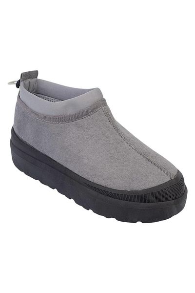 Liger Smoked Color Suede Γυναικείες Μπότες - Χοντρή σόλα, Γούνα Εσωτερικά και Ελαστική Πλάτη