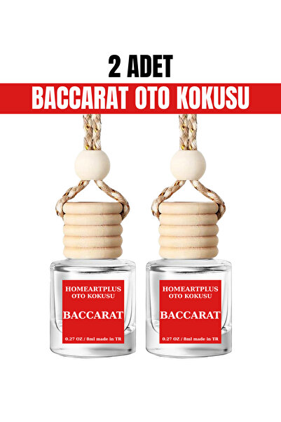 homeartplus 2 Li Baccarat Rouge oto kokusu parfüm ip askılı 8ML