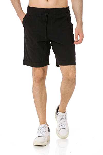 TCT TEKSTİL Men's Linen Bermuda Shorts - 5010