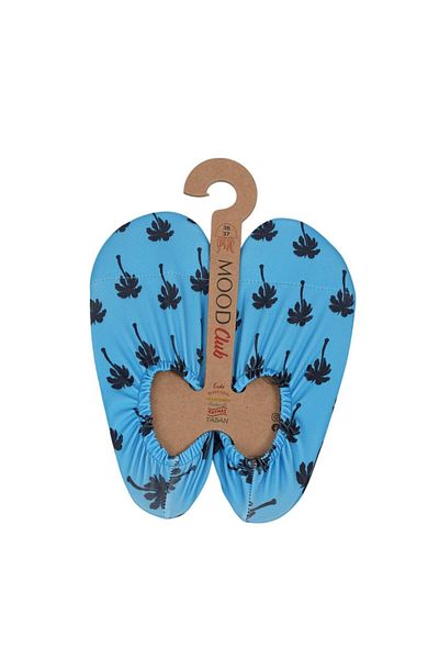 MOOD Club Blue Palm Sea Shoes and Multi-Purpose Non-Slip Pool Booties