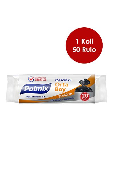 RNL04 50 Medium Size 55 X 60 cm Garbage Bags -