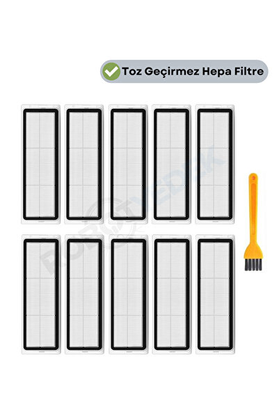 robotyedek Xiaomi Mop 2 Pro 3D - فرشاة تنظيف بديلة مع 10 مرشحات Hepa (Kameral...