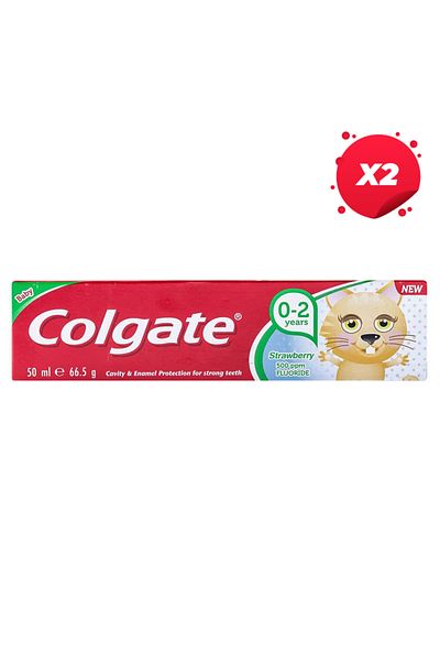 Colgate X2 - COLGATE CHILDREN'S TOOTHPASTE 50ML STRAWBERRY