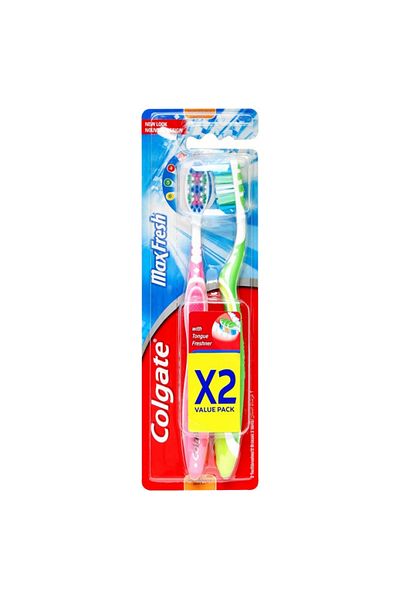 Colgate MAX FRESH TOOTHBRUSH 2PCS/SET