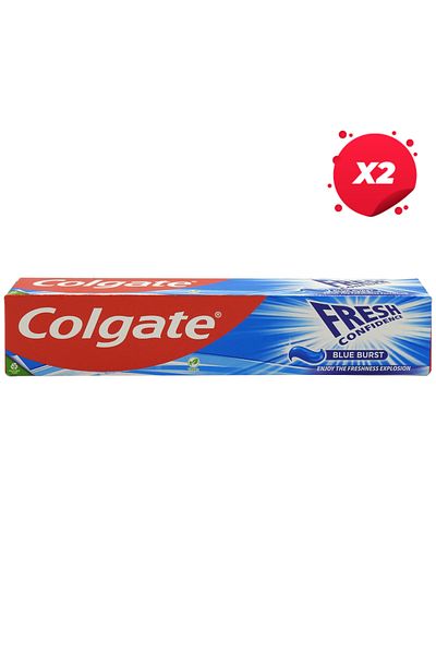 Colgate X2 - COLGATE TOOTHPASTE 75ML FRESH CONFIDENCE BLUE BURST