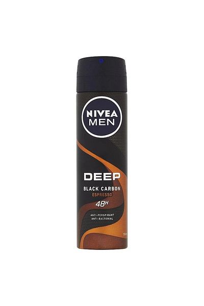 NIVEA ANTIPERSPIRANT DEO 150ML MEN DEEP BLACK CARBON EXPRESSO