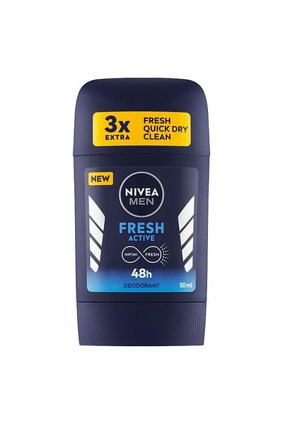 NIVEA ANTIPERSPIRANT STICK 50ML MEN FRESH ACTIVE