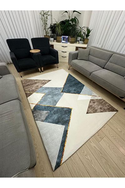 ALLGELSİN غطاء سجادة من الصوف الصغير المرن 4m2 160x230 أو 6m2 200x300 غطاء سجادة مربع بأربعة أو ستة متر