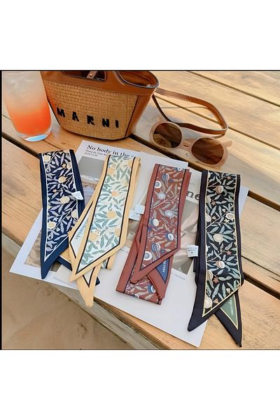 MAHLA Design Double-Sided Scarf, Bag Accessory Thin Shawl