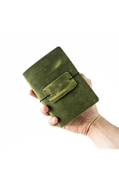 noft Passport Size Travel Notebook Leather Notebook Case - Travel Notebook - 11 X 14 cm