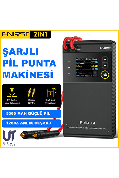 UralTeknik FnirsiSWM-10 Taşınabilir Akıllı Renkli ekran Pil Punta Kaynak Maki...