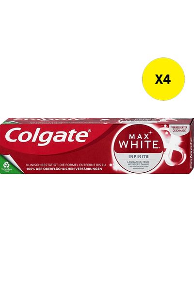 Colgate X4 - COLGATE TOOTHPASTE 75ML MAX WHITE INFINITE